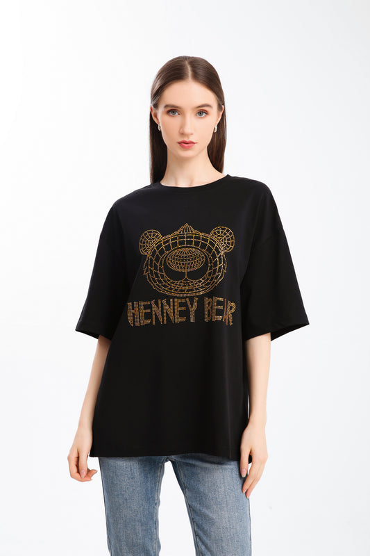 Remera Henney Bear-HA-070-Negro