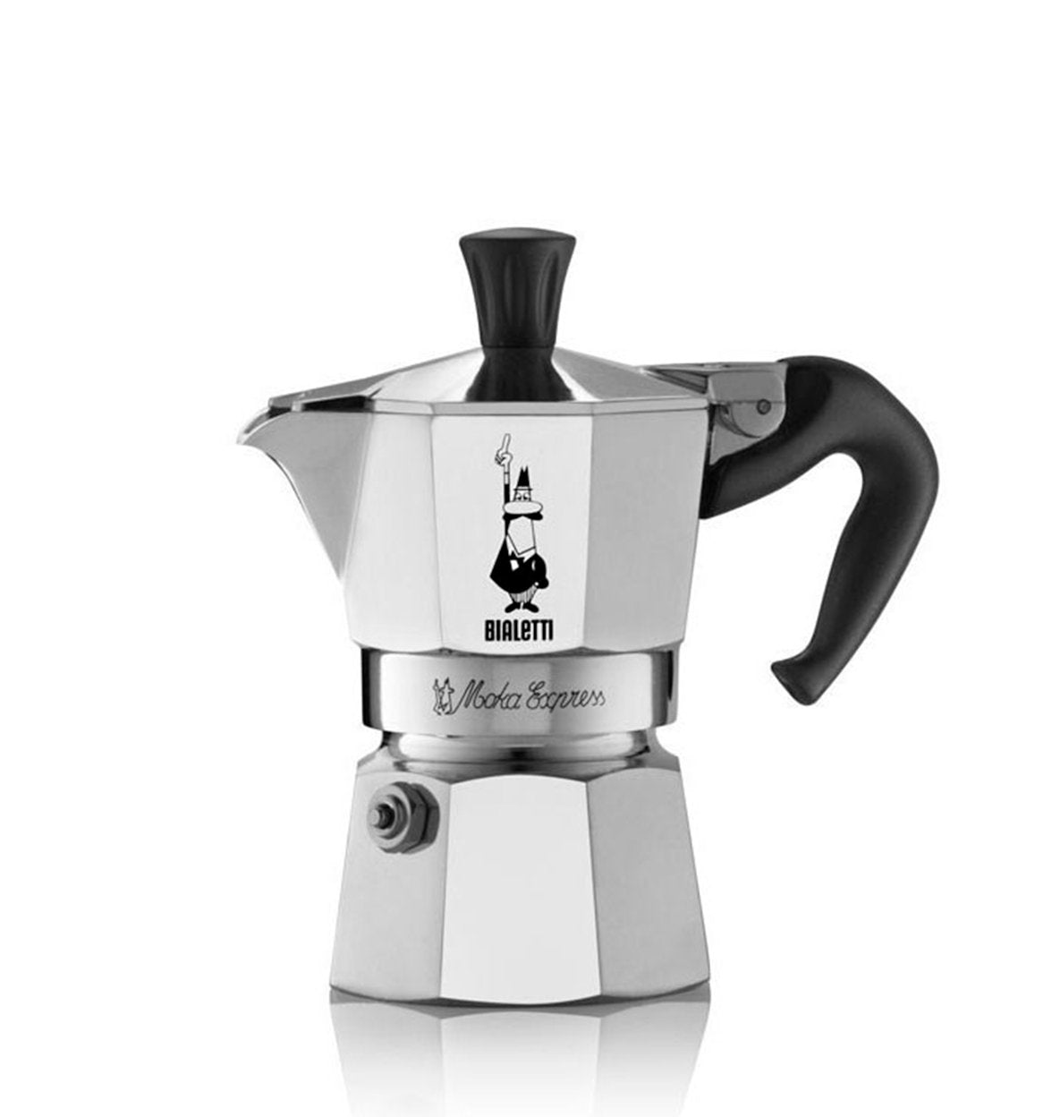 Cafetera Italiana Bialetti Moka Express 3 Pocillos/Tazas Manual