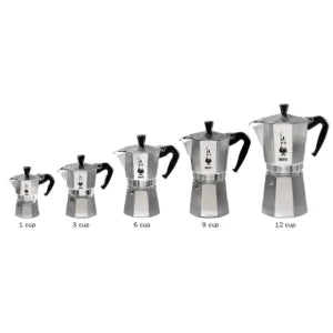 Cafetera Italiana Bialetti Moka Express 3 Pocillos/Tazas Manual